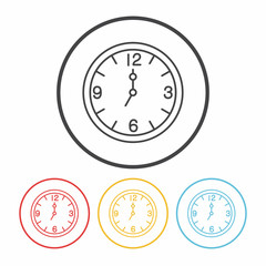 clock line icon