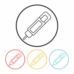 Correction Fluid line icon
