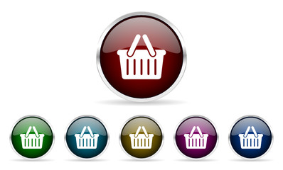 cart vector icons set