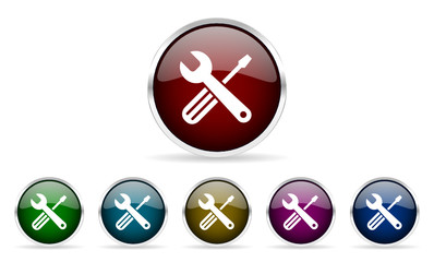 tool vector icons set