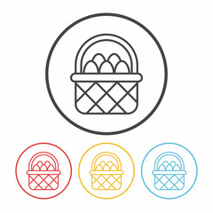 egg line icon