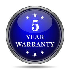 5 year warranty icon