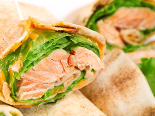 Salmon sandwich