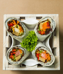 Burritos wraps with chicken