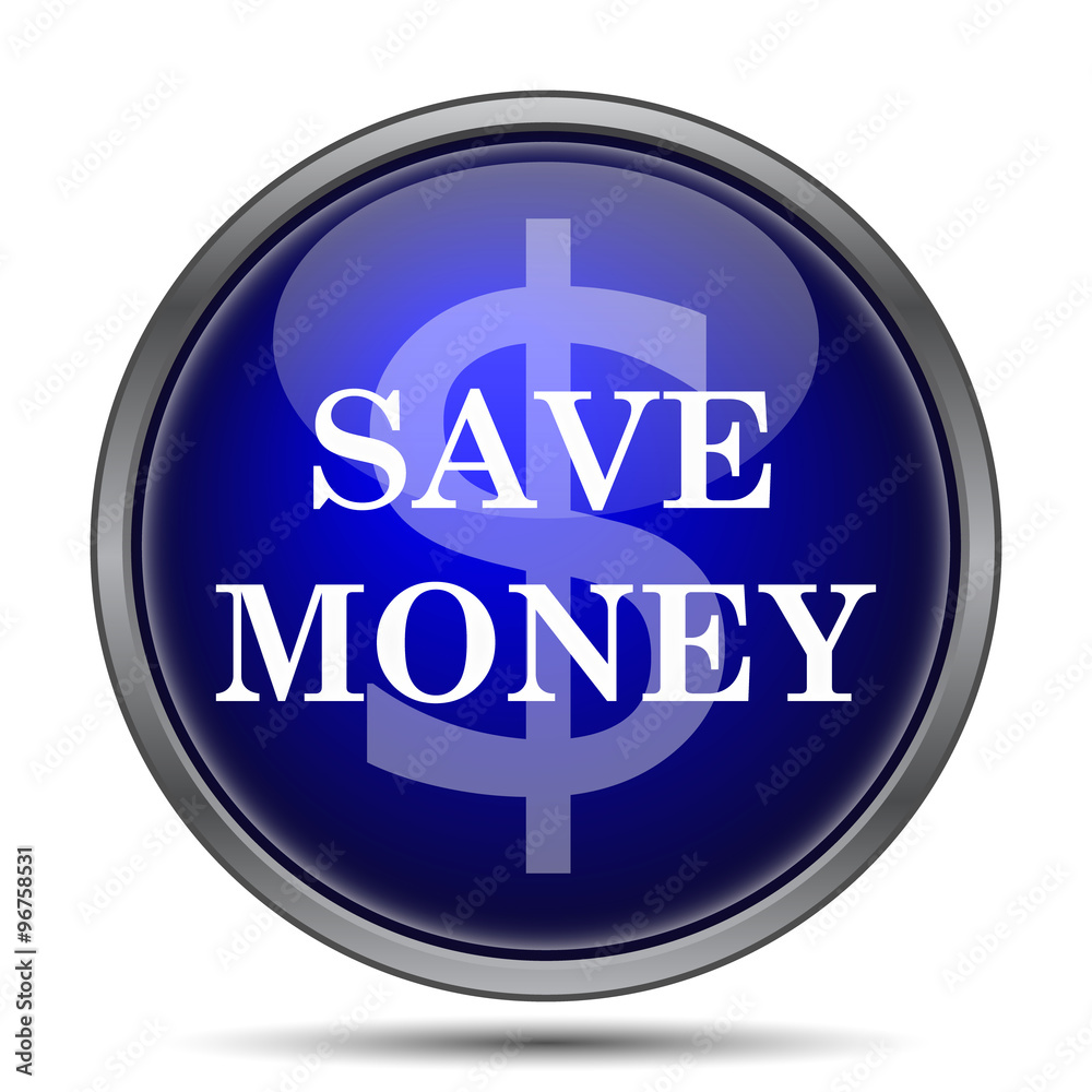 Wall mural Save money icon