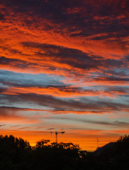 Obraz premium Colorful sunset sky.