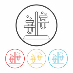 Beaker line icon