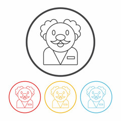 Researchers line icon