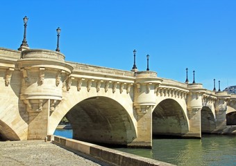 Naklejka premium Pont Saint-Louis en été (Paris France)