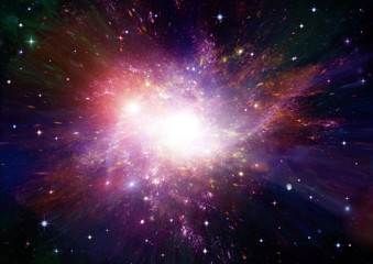 Stars, dust and gas nebula 