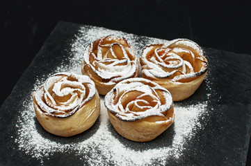 Apple puff rolls