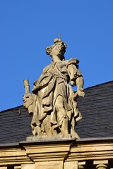Fototapeta na wymiar View in the city of Bayreuth, Bavaria, region Upper Franconia, Germany