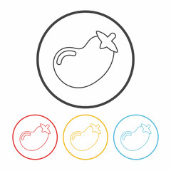 vegetables line icon