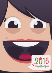 Christmas people vector illustration