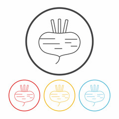 vegetables line icon