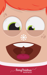 Christmas people vector illustration