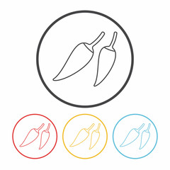 vegetables line icon
