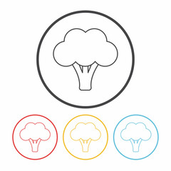 vegetables line icon