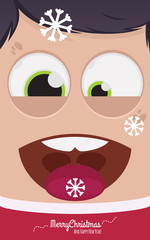 Christmas people vector illustration