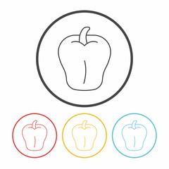 vegetables line icon