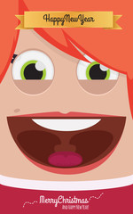 Christmas people vector illustration