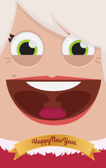 Christmas people vector illustration