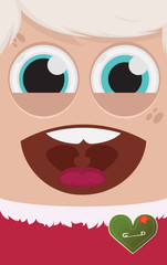 Christmas people vector illustration
