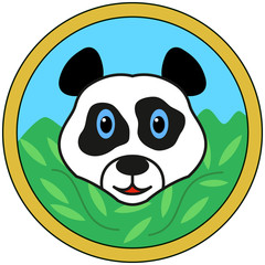 Panda bear head