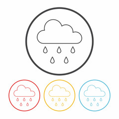Obraz premium weather line icon