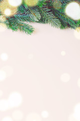 christmas gift boxes and balls