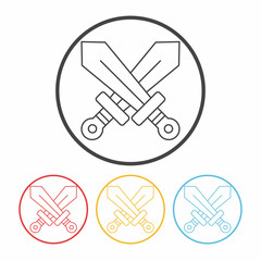 Sword line icon