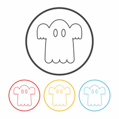 ghost line icon