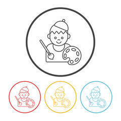 Occupation line icon