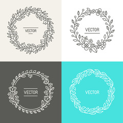 Vector abstract logo design templates