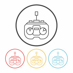 game controller line icon