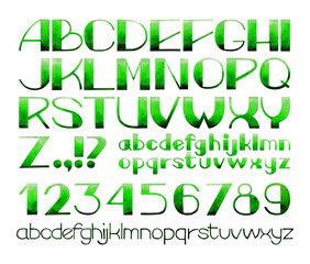 Hand drawn watercolor alphabet