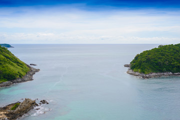 Fototapeta premium Yanui Beach from sunset viewpoint, Phuket, Thailand