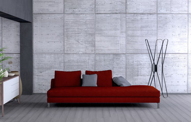 Rotes Sofa