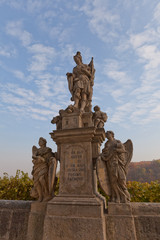 Fototapeta na wymiar Statue of Saint Florian in Kutna Hora, Czech Republic