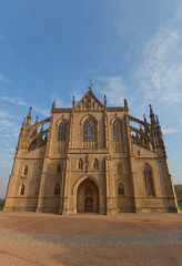 Fototapeta na wymiar Cathedral of St Barbara in Kutna Hora. UNESCO site