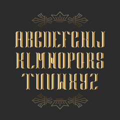 Decorative serif latin font.