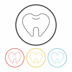 tooth line icon