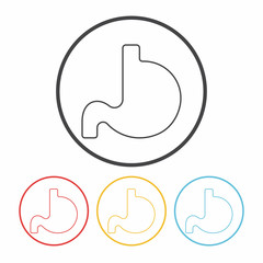 Stomach line icon