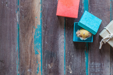 The doll in a gift box