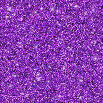 Purple glitter seamless pattern, vector texture
