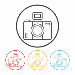 camera line icon