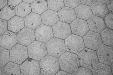 Pavimento mattonelle esagonali