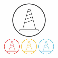 Roadblocks line icon