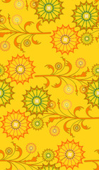 Seamless repeating floral pattern