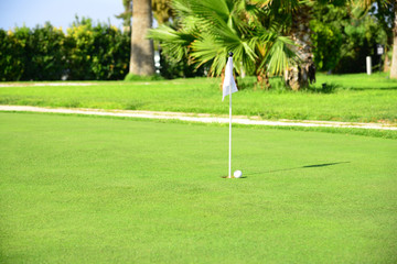 Obraz premium Kids golf course lessons